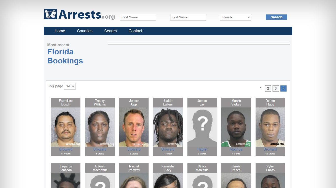 Search Florida Florida Jail Arrest Records